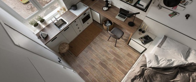 Căn hộ siêu nhỏ chưa đầy 18m² nhưng sẽ khiến bạn không còn lời nào để chê khi nhìn ngắm