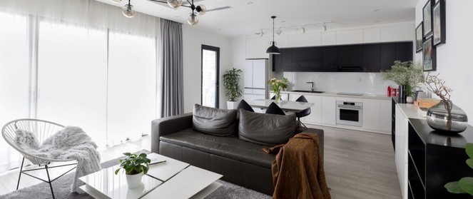 Căn hộ đen trắng 100m² đẹp như nhà trên báo nước ngoài với tổng chi phí 850 triệu đồng ở Thanh Xuân, Hà Nội