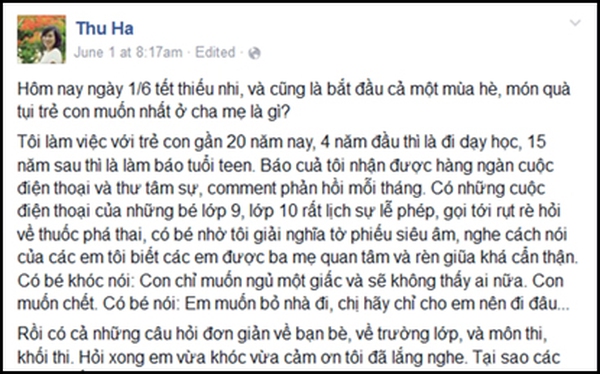 Chia sẻ nuôi dạy con thấm thía của các mẹ tuần qua