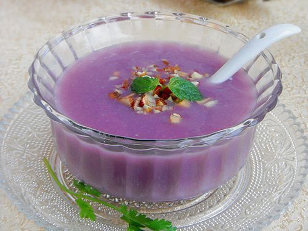 Image result for súp khoai lang tím