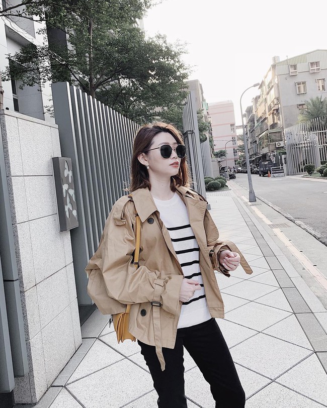 Ngại mặc trench coat vì sợ nuốt người”, nàng mét rưỡi có ngay một phiên bản dáng lửng giúp tôn chiều cao cực đỉnh này - Ảnh 13.