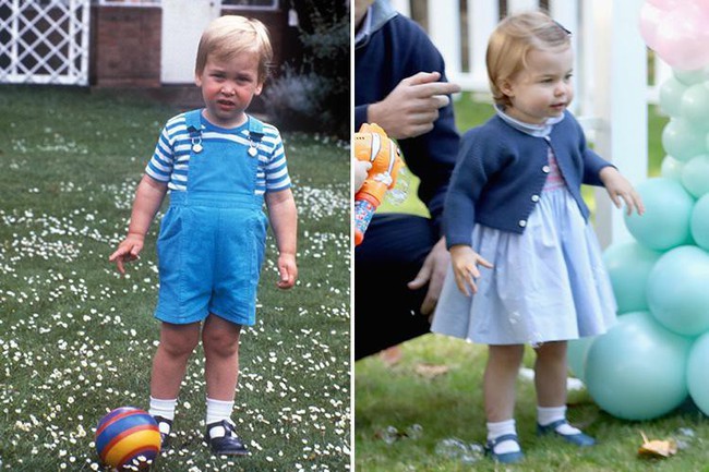 Loạt khoảnh khắccha n&agrave;o con nấy giống nhau như hai giọt nước của C&ocirc;ng ch&uacute;a Charlotte v&agrave; Ho&agrave;ng tử William - Ảnh 5.
