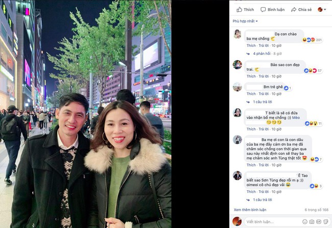 Đăng ảnh đi chơi H&agrave;n Quốc, Sơn T&ugrave;ng M-TP v&ocirc; t&igrave;nh biến bố mẹ m&igrave;nh th&agrave;nh cặp bố mẹ chồng quốc d&acirc;n l&uacute;c n&agrave;o kh&ocirc;ng hay - Ảnh 3.