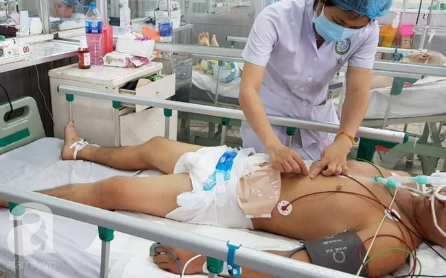 Người đ&agrave;n &ocirc;ng ở Đồng Nai bị cắt ngang bụng, thủng ruột kinh ho&agrave;ng do m&aacute;y cưa vướng v&agrave;o &aacute;o - Ảnh 3.
