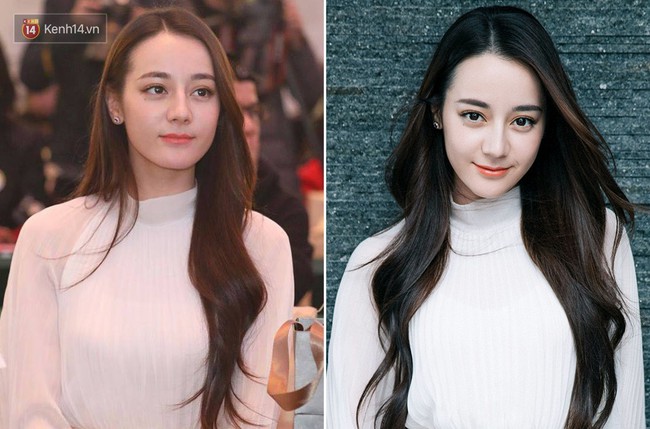 Kh&aacute;c biệt ảnh photoshop - ảnh thật: Địch Lệ Nhiệt Ba lộ tiều tụy v&agrave; gương mặt nam t&iacute;nh v&igrave; combo lỗi makeup lẫn kiểu t&oacute;c - Ảnh 7.