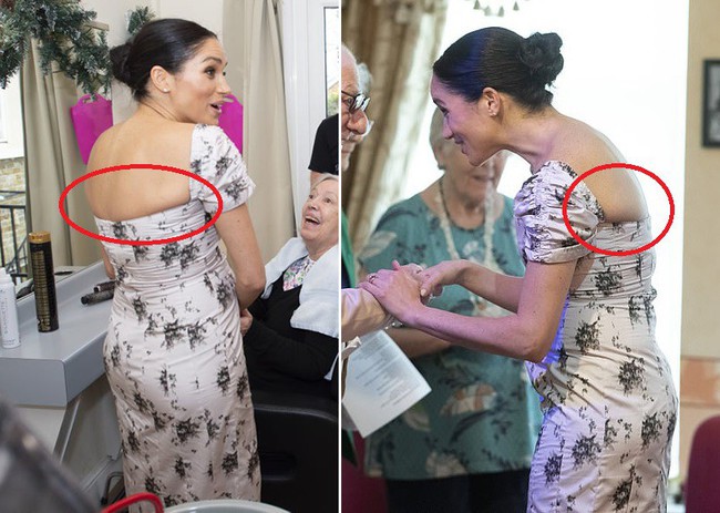 Bụng bầu vượt mặt vẫn diện v&aacute;y &ocirc;m, mang gi&agrave;y cao g&oacute;t, Meghan Markle lộ 4 điểm g&acirc;y tranh c&atilde;i - Ảnh 7.