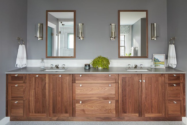 Điểm danh những căn phòng tắm thiết kế bồn rửa tay đôi khiến bạn khó có thể chối từ - Ảnh 13.
