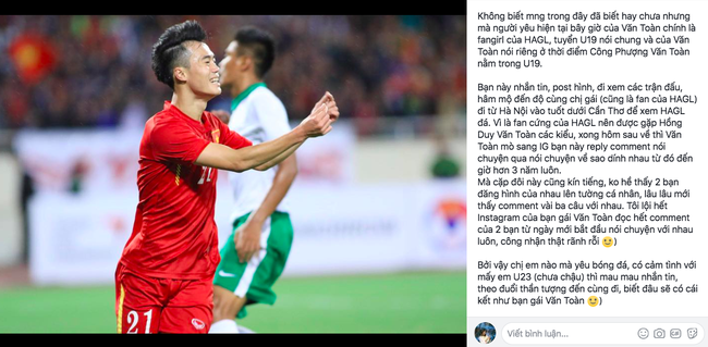 Bạn g&aacute;i xinh xắn, y&ecirc;u 3 năm của Văn To&agrave;n ho&aacute; ra từng l&agrave; fangirl ki&ecirc;n tr&igrave; bay h&agrave;ng ngh&igrave;n km để cổ vũ anh ch&agrave;ng đ&aacute; b&oacute;ng - Ảnh 2.