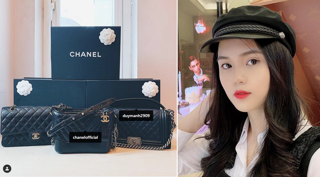 Tết chưa đến, Quỳnh Anh đ&atilde; được bạn trai quốc d&acirc;n Duy Mạnh tặng t&uacute;i Chanel Boy trăm triệu, khiến hội chị em ghen tị hết sức - Ảnh 1.
