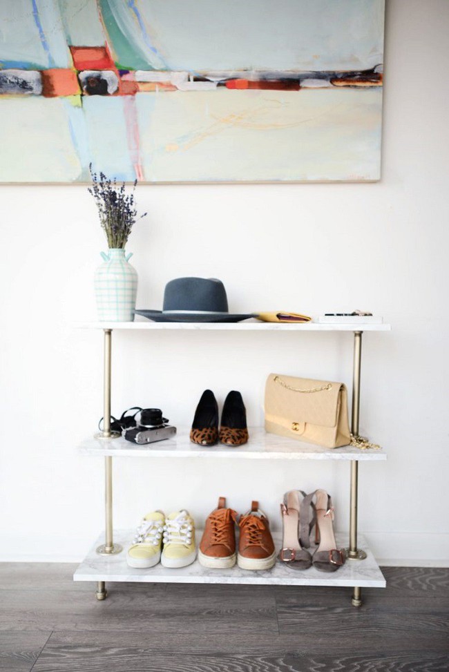 8 thiết kế kệ để giày dép đơn giản có thể tự làm tại nhà 