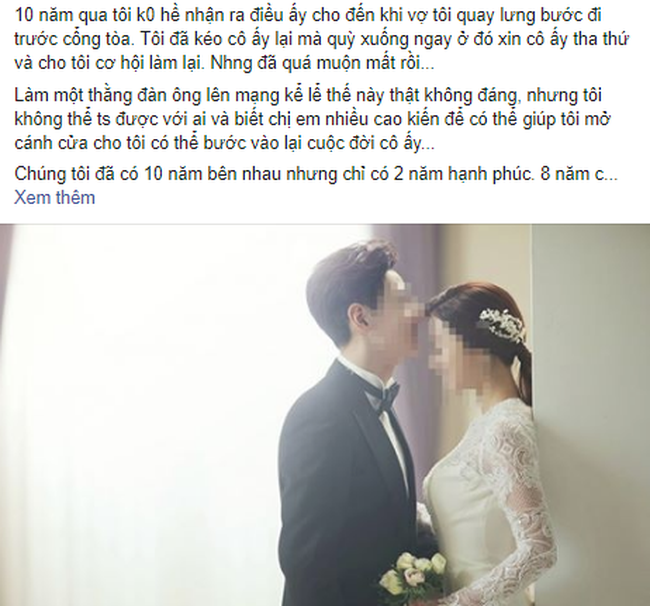 Vợ n&oacute;i c&acirc;u n&oacute;i cuối trước khi rời đi khiến chồng phải quỳ sụp xuống xin cơ hội t&aacute;i hợp ngay trước cổng t&ograve;a - Ảnh 2.
