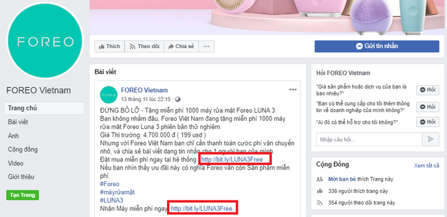 Xuất hiện vô số Fanpage Foreo Việt Nam lừa đảo tiền công khai, người tiêu dùng nên cảnh giác - Ảnh 7.