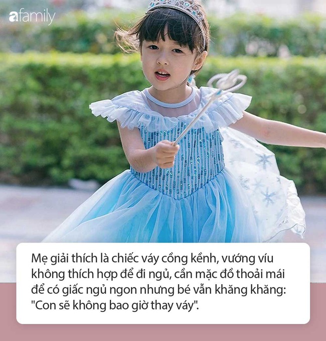 Thấy c&ocirc; nh&oacute;c 3 tuổi nhất định đ&ograve;i mặc v&aacute;y Elsa đi ngủ, mẹ xử l&yacute; bằng chiến thuật "căn ph&ograve;ng c&acirc;m lặng" đ&atilde; đẩy l&ugrave;i được th&oacute;i ương bướng, ngang ngạnh của b&eacute; - Ảnh 1.