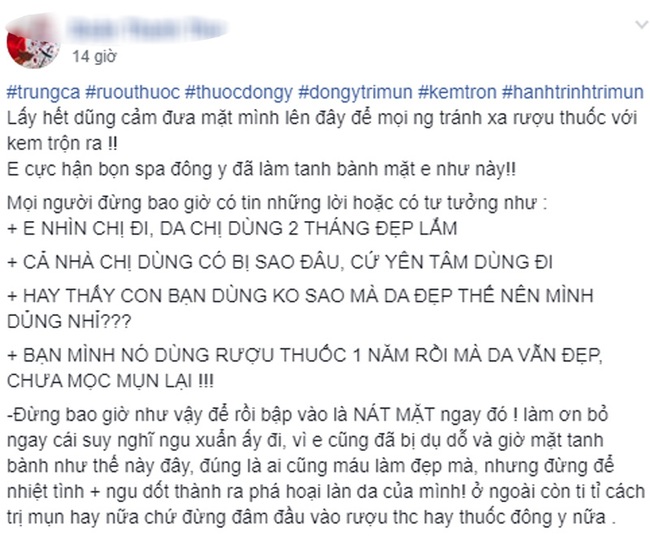 Đưa khuôn mặt "nát tươm" lên facebook diện kiến, cô gái trẻ ngậm ngùi cảnh báo thói quen làm đẹp cuối năm, chị em nào cũng cần cảnh giác cao độ! - Ảnh 1.