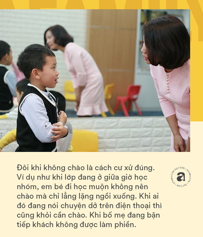 Nh&agrave; gi&aacute;o Montessori gợi &yacute; dạy con ch&agrave;o hỏi đ&uacute;ng c&aacute;ch v&agrave; th&aacute;o gỡ "nỗi khổ t&acirc;m" của cha mẹ khi con kh&ocirc;ng chịu mở lời - Ảnh 6.