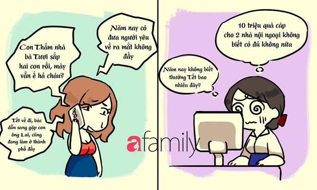 Tết đến c&ugrave;ng một nơi, nhưng giữa team bỉm sữa v&agrave; g&aacute;i độc th&acirc;n vẫn kh&aacute;c nhau trời vực thế n&agrave;y - Ảnh 1.