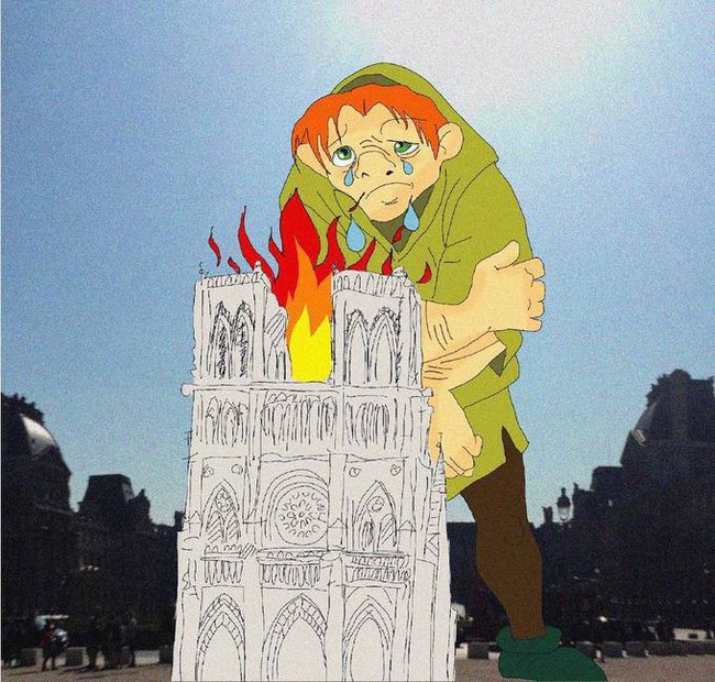 Nh&agrave; thờ Đức B&agrave; Paris ch&igrave;m trong biển lửa, d&acirc;n mạng b&agrave;ng ho&agrave;ng chia sẻ những bức tranh chan chứa t&igrave;nh cảm cầu nguyện cho Paris - Ảnh 18.