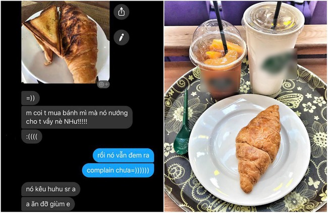 Thương hiệu tr&agrave; sữa nổi tiếng b&aacute;n chiếc b&aacute;nh croissant ch&aacute;y đen, kh&aacute;ch phản hồi liền được nh&acirc;n vi&ecirc;n khuy&ecirc;n: Th&ocirc;i ăn đỡ gi&ugrave;m em đi! - Ảnh 1.