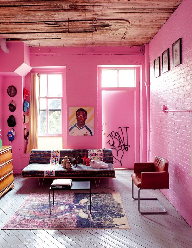 Những mẫu phòng khách màu hồng khiến bạn lúc nào cũng muốn về nhà - Ảnh 2.
