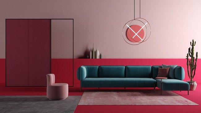 Những mẫu phòng khách màu hồng khiến bạn lúc nào cũng muốn về nhà - Ảnh 4.