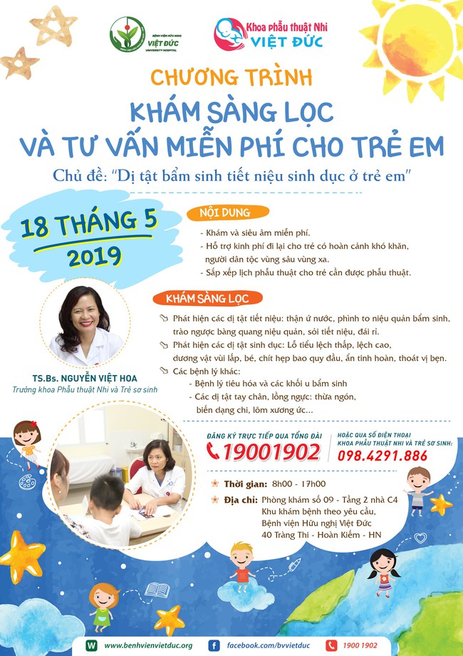 Kh&aacute;m s&agrave;ng lọc v&agrave; tư vấn miễn ph&iacute; nhằm ph&aacute;t hiện sớm c&aacute;c dị tật cho trẻ em - Ảnh 1.