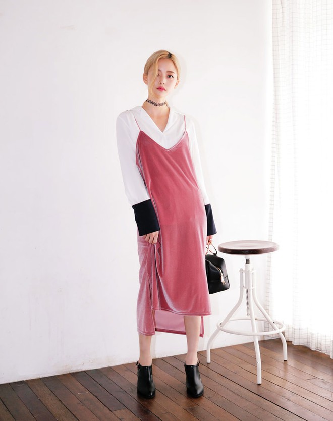 Mấy ngày trời lạnh lạnh, hãy thử những cách kết hợp này với váy slip dress xem sao! - Ảnh 7.