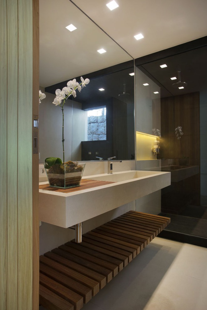 Thiết kế kệ mở giúp phòng tắm gia đình trở nên hoàn hảo đến khó tin - Ảnh 7.