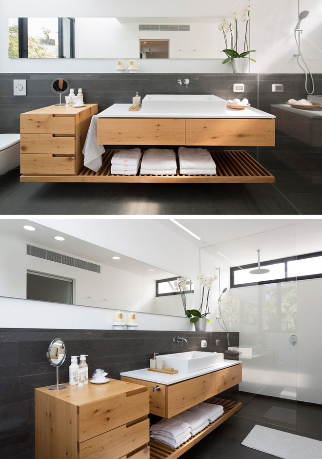 Thiết kế kệ mở giúp phòng tắm gia đình trở nên hoàn hảo đến khó tin - Ảnh 11.