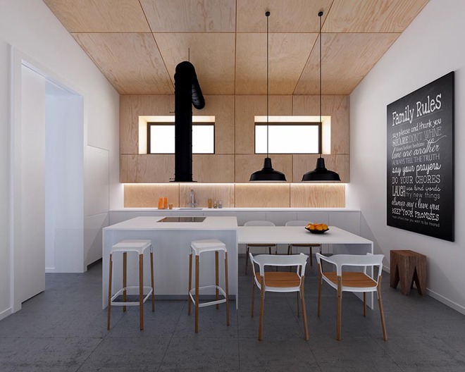 Sơn trắng toàn bộ không gian kết hợp nội thất gỗ - màu công thức cho một căn bếp nhỏ tinh tế và hiện đại - Ảnh 5.