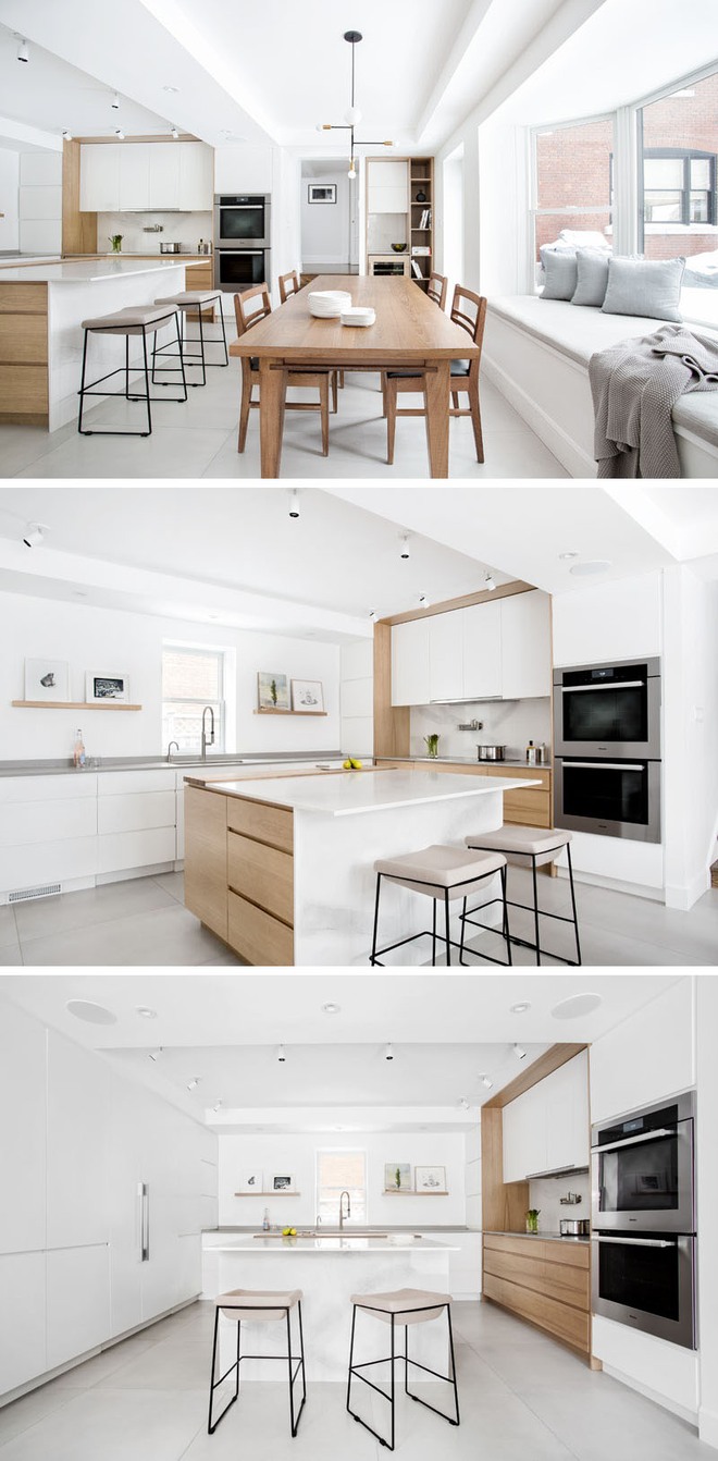 Sơn trắng toàn bộ không gian kết hợp nội thất gỗ - màu công thức cho một căn bếp nhỏ tinh tế và hiện đại - Ảnh 7.