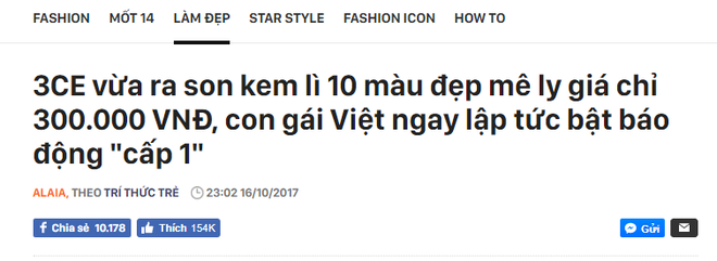 Clip nóng bỏng tay: Swatch cận cảnh loạt màu son 3CE Velvet Lip Tint đang gây sốt - Ảnh 2. Clip nóng bỏng tay: Swatch cận cảnh loạt màu son 3CE Velvet Lip Tint đang gây sốt - Ảnh 2.