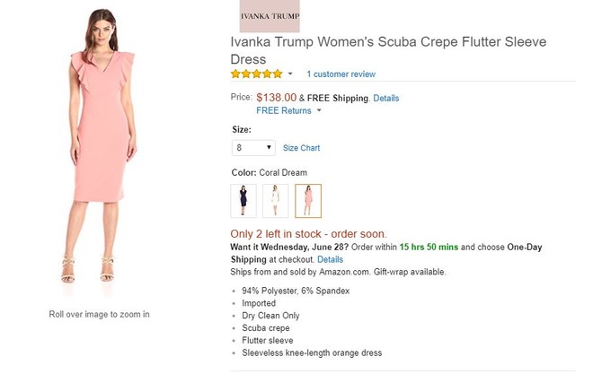 Đến ái nữ Tổng thống Mỹ cũng mặc đầm mua ngay web của Amazon - Ảnh 6.