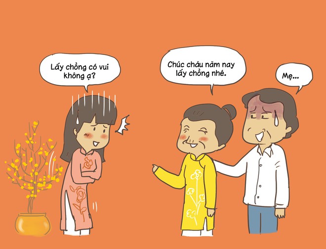 Cẩm nang thần thánh đáp trả cho gái ế ngày Tết với câu hỏi nhẵn mặt khi nào lấy chồng? - Ảnh 2.