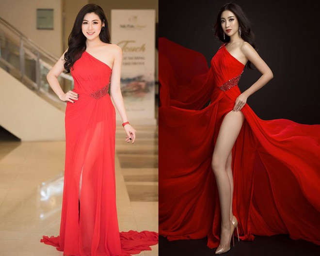 Chuyển hướng gợi cảm, Đỗ Mỹ Linh ăn đứt Dương Tú Anh khi diện chung một thiết kế đầm xẻ cao - Ảnh 10. Chuyển hướng gợi cảm, Đỗ Mỹ Linh ăn đứt Dương Tú Anh khi diện chung một thiết kế đầm xẻ cao - Ảnh 10.