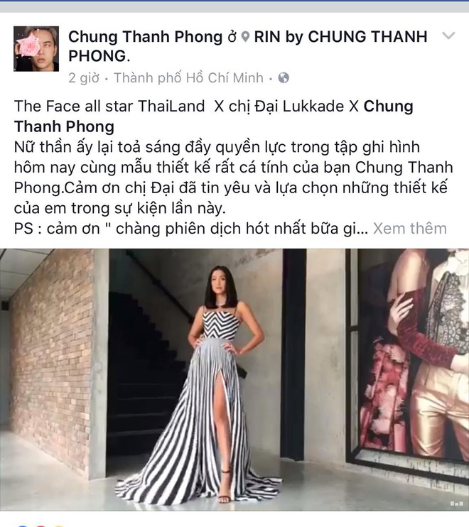 Chị đại Lukkade mặc đầm của NTK Chung Thanh Phong ghi hình The Face Thái 2018 - Ảnh 3.