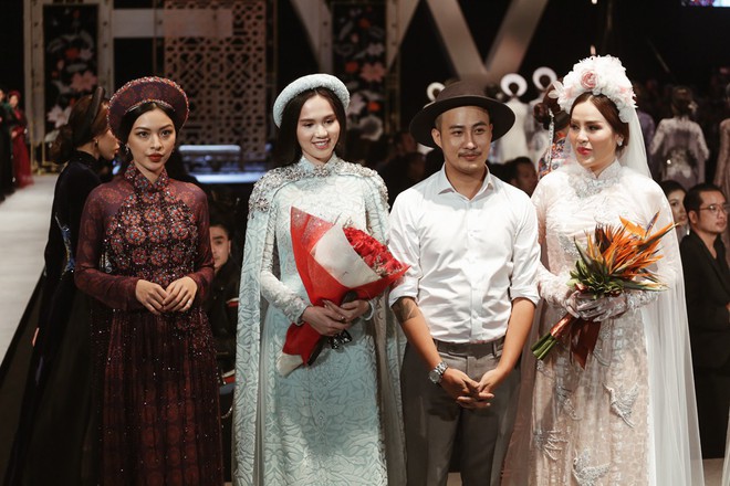 Ngọc Trinh kiêu sa phe phẩy quạt, mặt lạnh te trình diễn áo dài trong ngày 3 của VIFW 2018 - Ảnh 8.