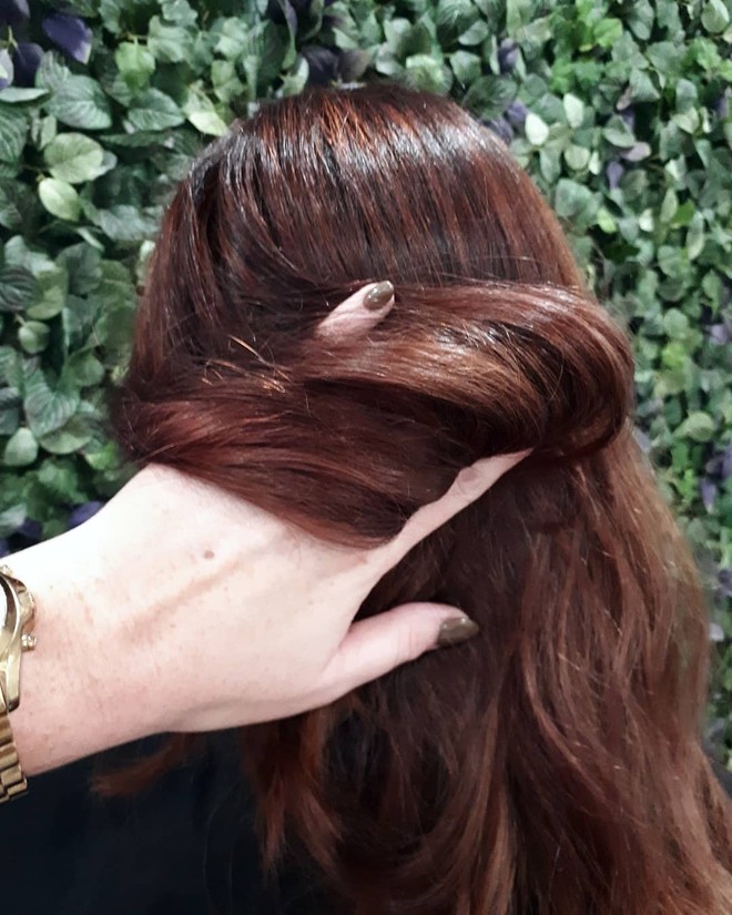 Cuối cùng cũng có một màu nhuộm đẹp long lanh mà con gái châu Á tóc đen có thể đu theo: màu nâu hoa hồng - Ảnh 5.