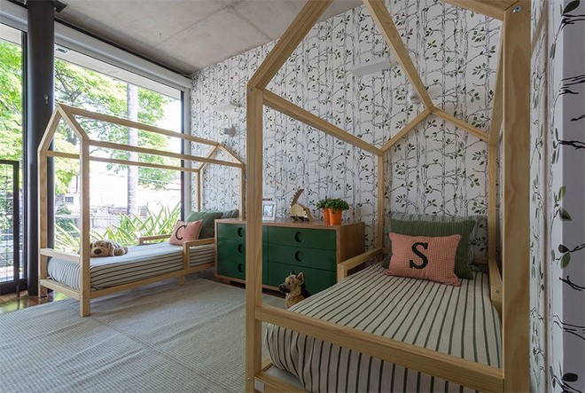 Thiết kế phòng ngủ cho cặp đôi song sinh siêu dễ thương  - Ảnh 2.
