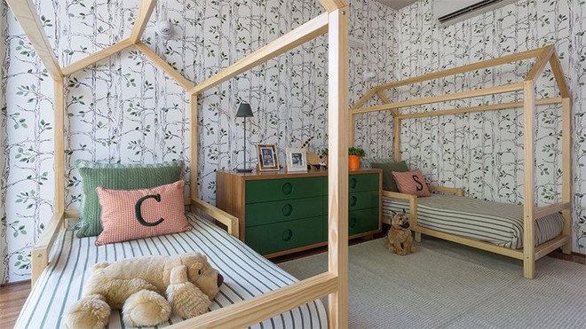 Thiết kế phòng ngủ cho cặp đôi song sinh siêu dễ thương  - Ảnh 4.
