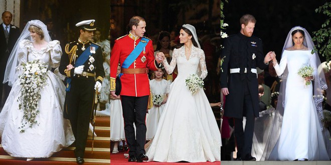 3 chiếc váy cưới nổi tiếng của Công nương Diana và hai cô con dâu xinh đẹp - Ảnh 1.