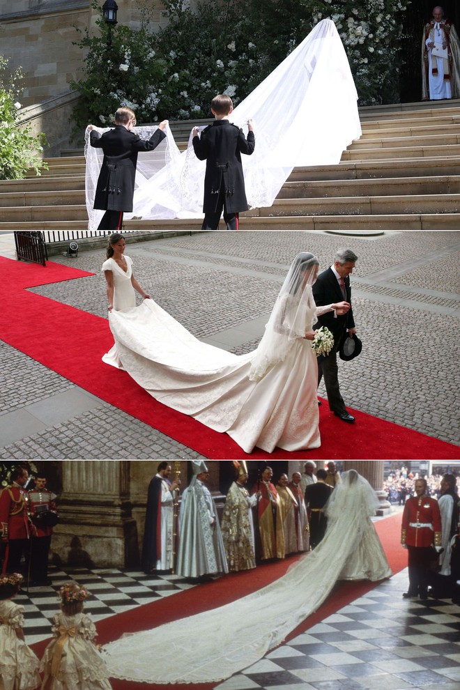 3 chiếc váy cưới nổi tiếng của Công nương Diana và hai cô con dâu xinh đẹp - Ảnh 3.