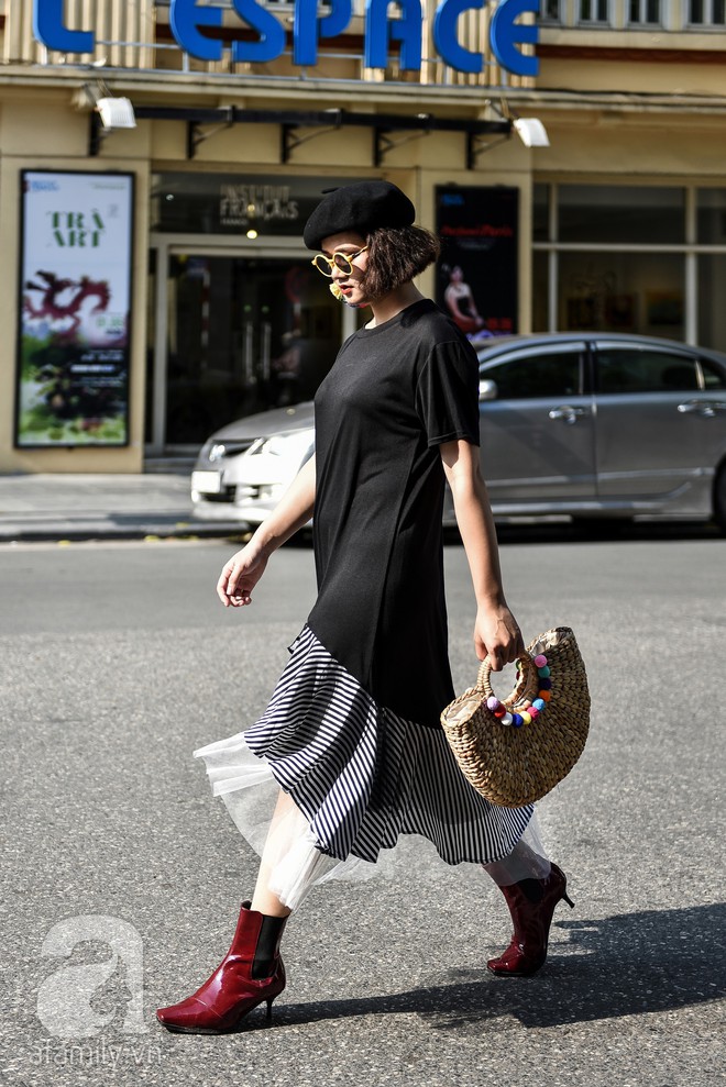 Mốt váy hạ cạp của Chi Pu được ứng dụng ngay trong street style của các quý cô miền Bắc tuần này - Ảnh 6.