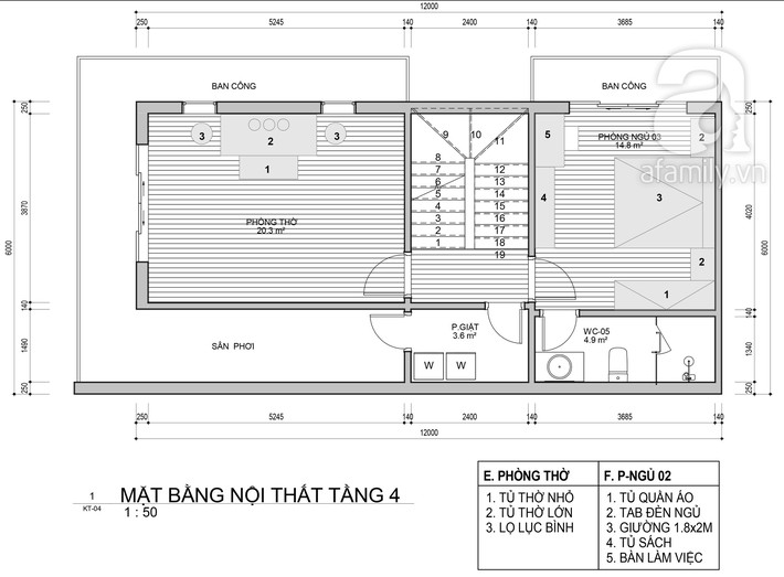 Tư vấn thiết kế nhà ở gia đình có diện tích (6x12m) cho 4 người với chi phí gần 3 tỷ đồng - Ảnh 4.