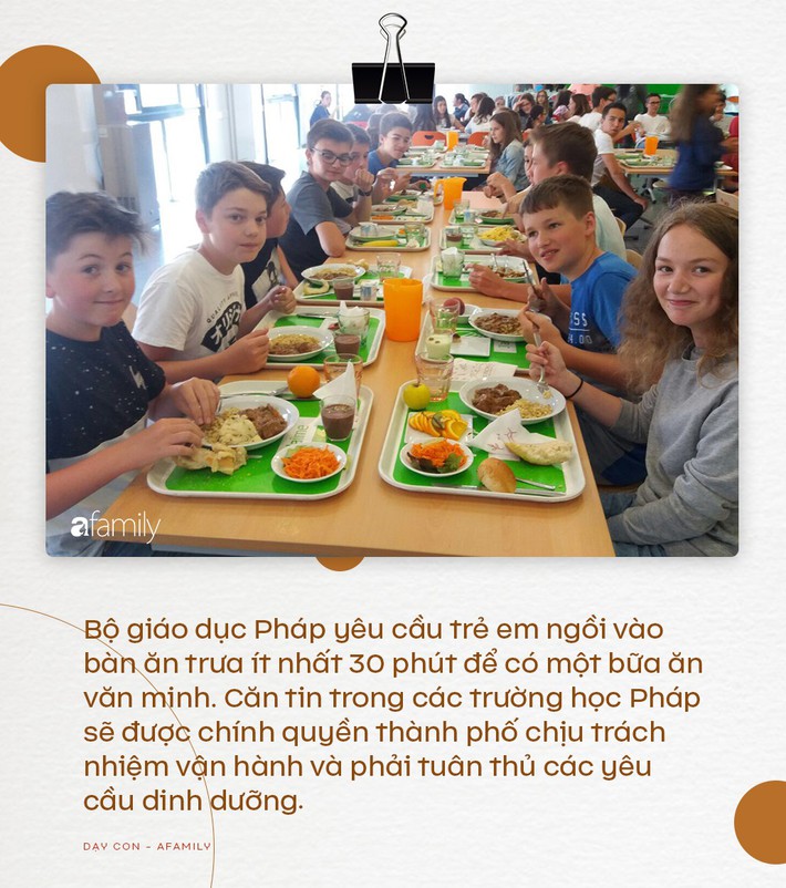 Nhìn vào thực đơn ăn trưa của học sinh Pháp, không ít trường quốc tế của Việt Nam phải muối mặt vì độ dinh dưỡng không bằng một góc - Ảnh 3.