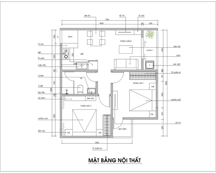 Tư vấn thiết kế nội thất phù hợp giúp gia chủ với căn hộ 54m2 có tổng chi phí 145 triệu đồng - Ảnh 1.