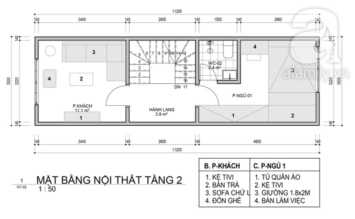 Tư vấn thiết kế nhà ở gia đình có diện tích (3.5x10m2) theo phong cách tối giản với chi phí hơn 900 triệu - Ảnh 2.