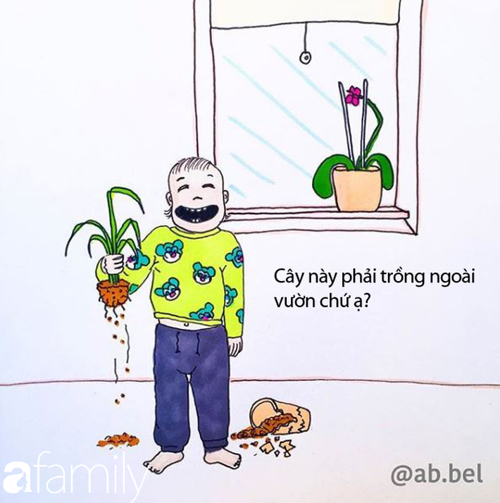 Có con nhỏ là nhiều lúc các mẹ phải chịu 