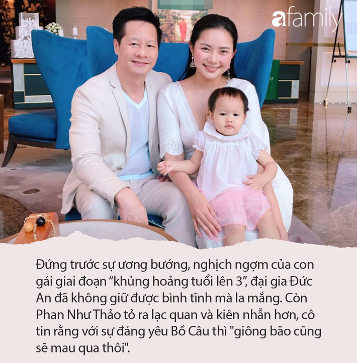 Con gái ở khủng hoảng tuổi lên 3, ông xã đại gia của Phan Như Thảo bực bội la mắng, phản ứng của cô bé mới hài hước - Ảnh 1.