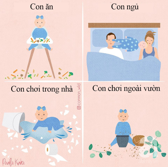 Bộ tranh tả thực từng mi-li-mét về nghề làm mẹ khiến ai xem cũng phải gật gù công nhận 