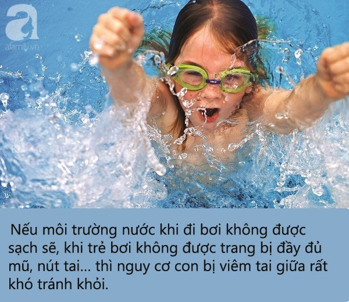 Đây là lý do vì sao trẻ đi bơi thường mắc viêm tai giữa: Cha mẹ cẩn trọng để chặn đứng nguy cơ mắc bệnh cho con - Ảnh 1.